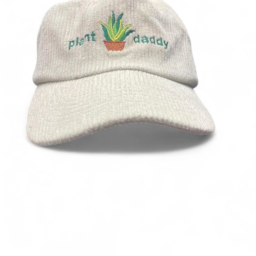 Plant daddy cream corduroy cap